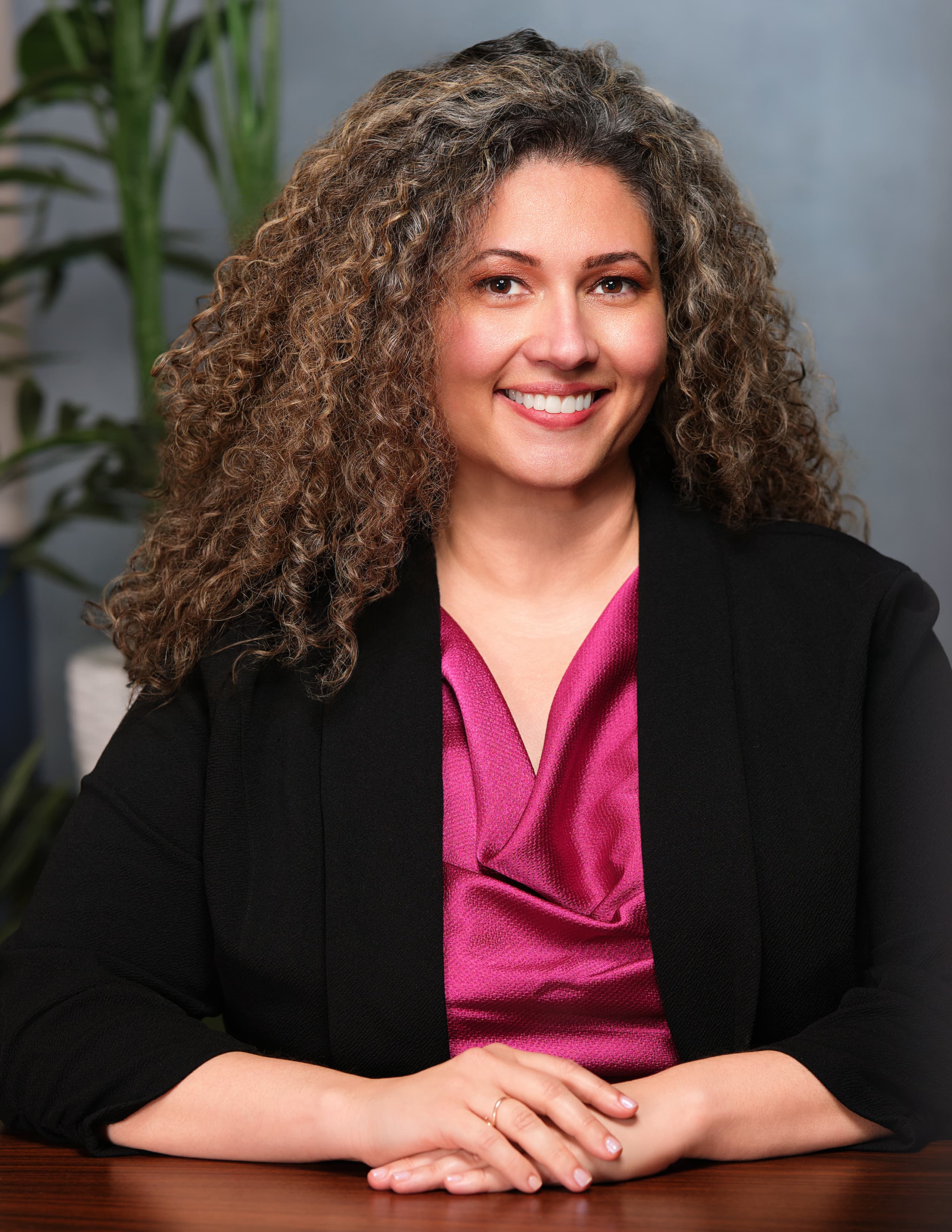 Sheriene Ridenour smiling for her campaign portrait